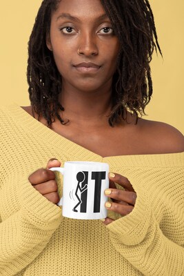 F It - Coffee Mug. Coffee Tea Cup Funny Words Novelty Gift Present White Ceramic Mug for Christmas Thanksgiving - image6